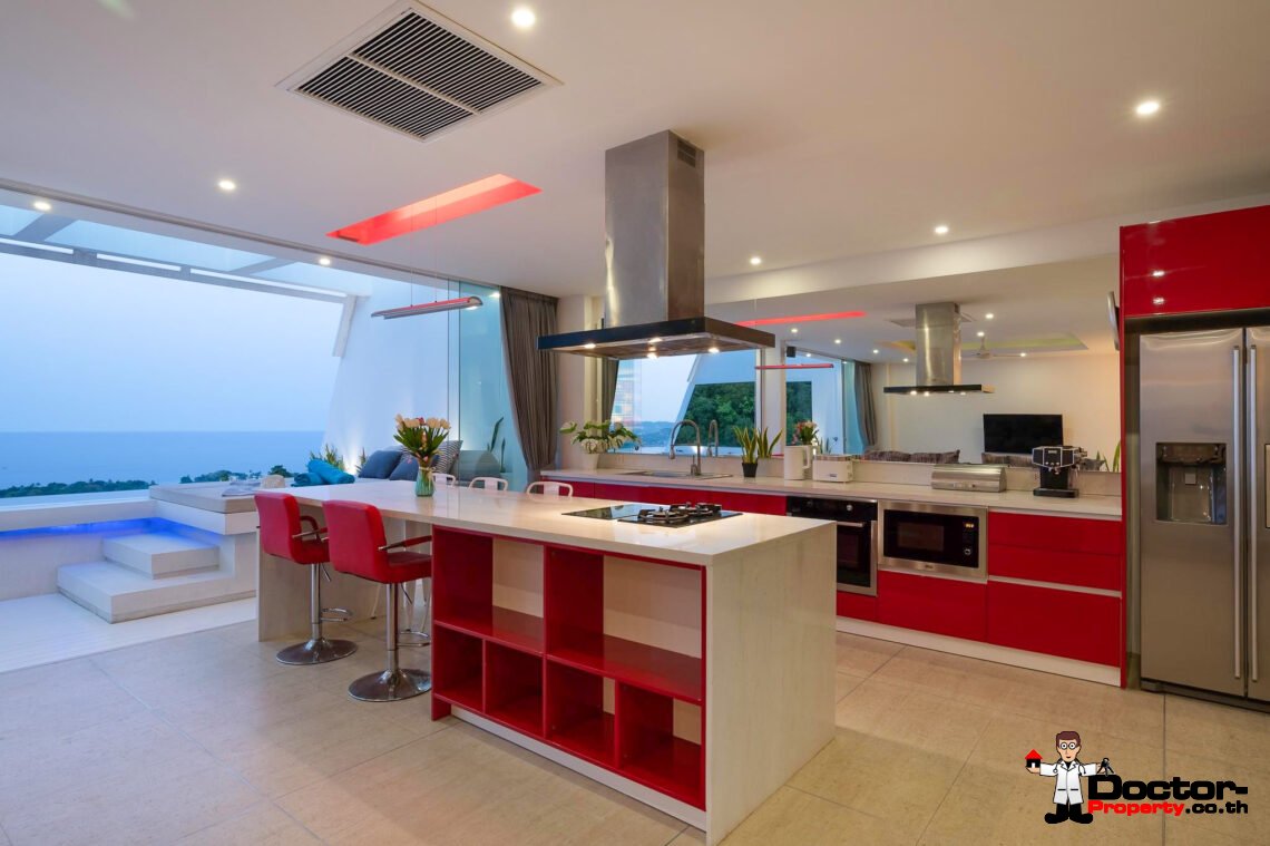 3 Bedroom Villa with Sea View in Chaweng Noi, Koh Samui – For Sale